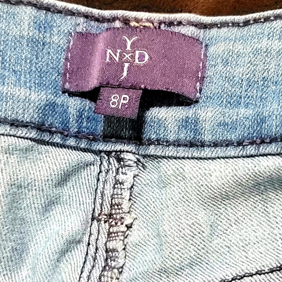 NYDJ Petite Ankle Women's Distressed Denim Jeans Size 8 - Picture 8 of 12